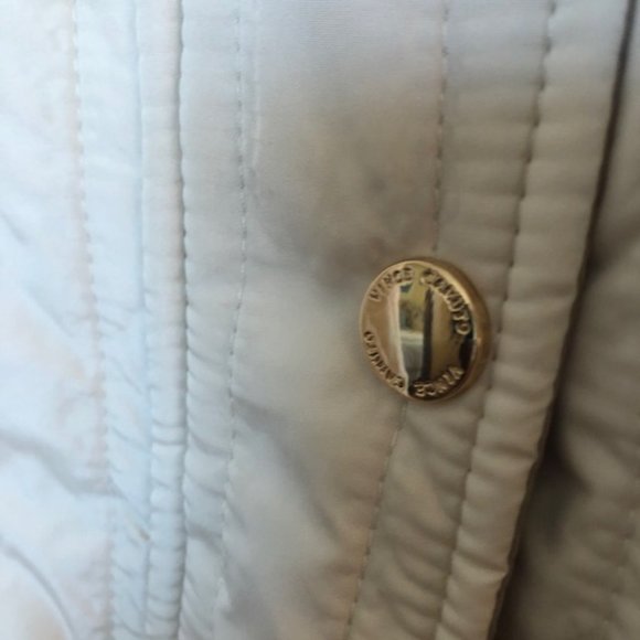Vince Camuto Quilted Jacket Off-White w/ Gold & Gold Tone Hardware Size M- NWT - Picture 4 of 9